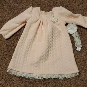 ☀️3/$30 Peach color toddler dress